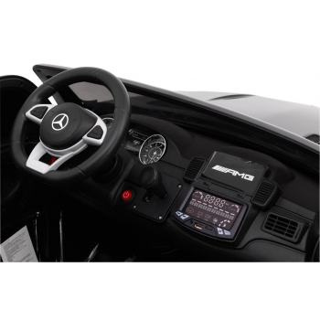 Auto na akumulator Mercedes AMG GLS63 dla dzieci Czarny + Lakierowany + 4x4 + Nawiew powietrza